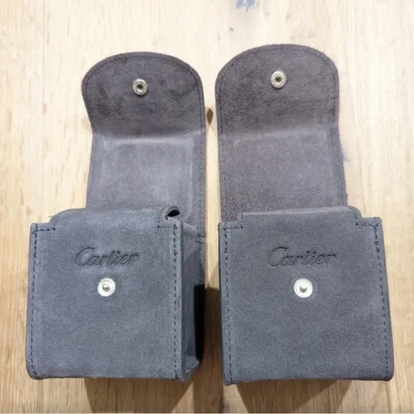Authentic Cartier watch travel cases gray - Picture 1 of 5
